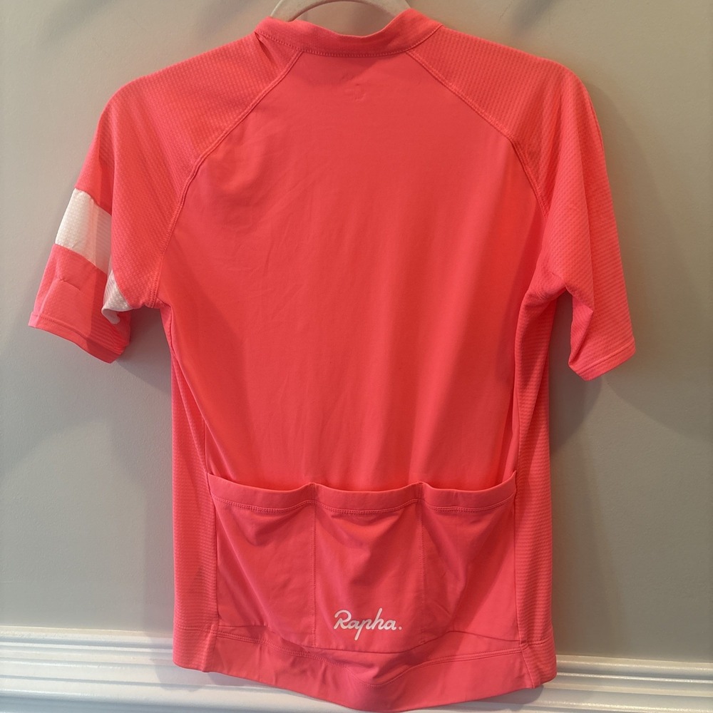 Rapha Core Woman's Short-Sleeve Jersey High-Vis Pink Size Medium - Picture 4 of 6